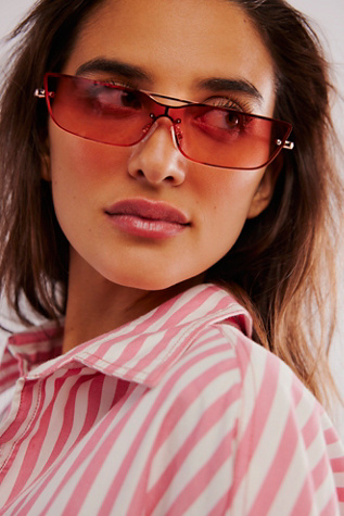 City Slicker Aviator Sunglasses at Free People in Bright Spot