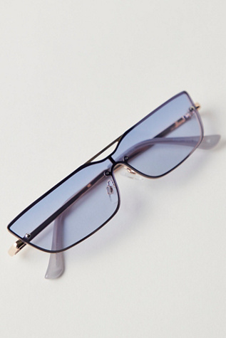 City Slicker Aviator Sunglasses at Free People in Gold