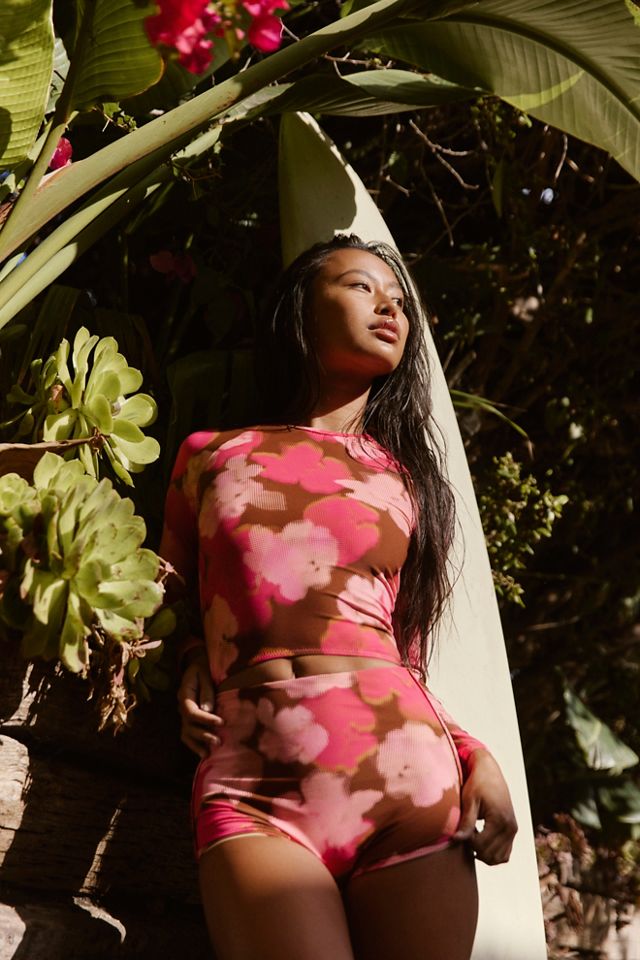 Rhythm High-Waisted Boyshort Surf Bottoms #2