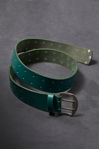 We The Free Double Cross Belt At Free People In Pine Needle, Size: M/L