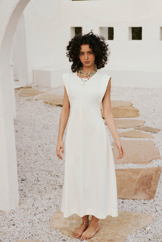 chinese dress ladies Intimately Free People Ivory Lace-Trimmed Flowy Mini Dress