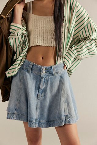 We The Free Hometown Denim Mini Skirt