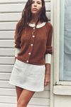 My Little Micro Mini Cotton-Linen Skort