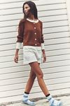My Little Micro Mini Cotton-Linen Skort