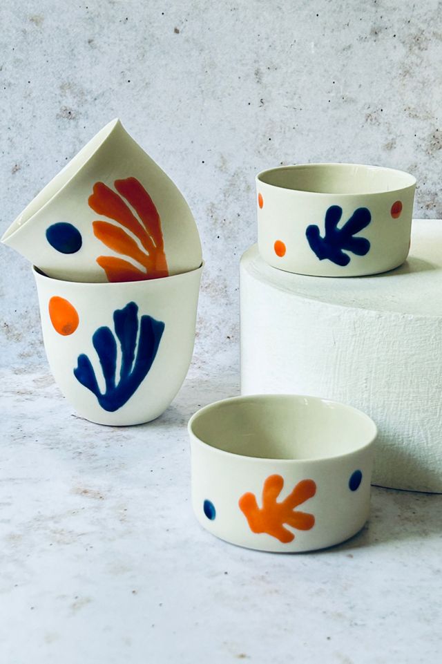 Kaase Atelier Art Series Fine Porcelain Handmade Coral Mug #1