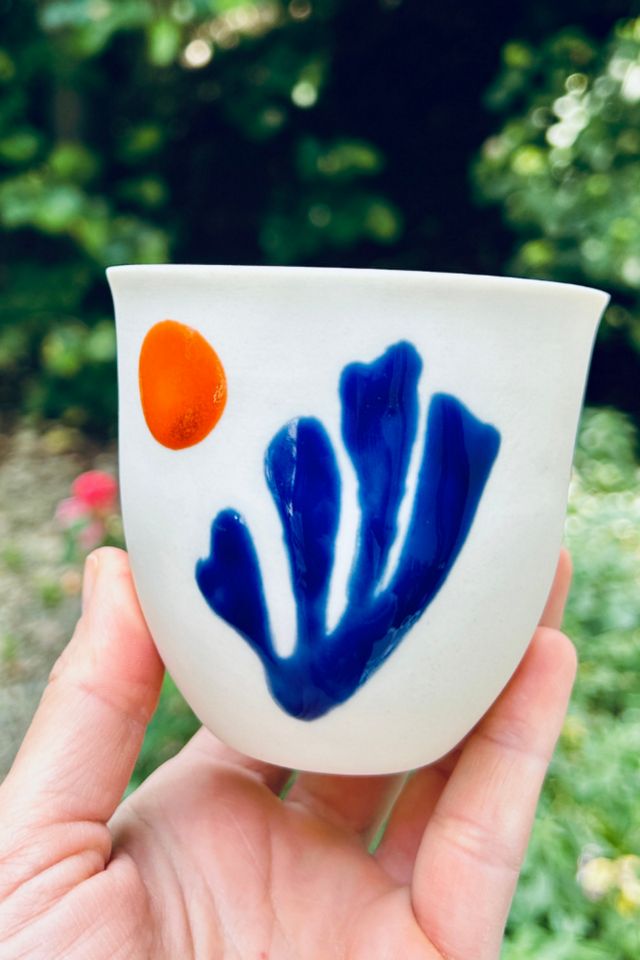 Kaase Atelier Art Series Fine Porcelain Handmade Coral Mug #3