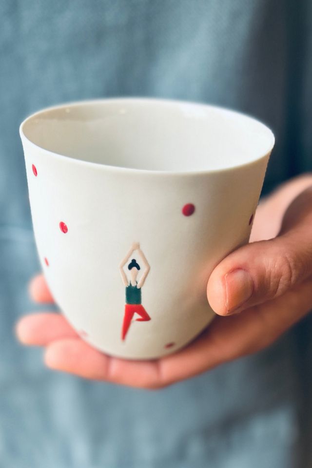 Kaase Atelier Art Series Fine Porcelain Handmade Yoga Mug #4