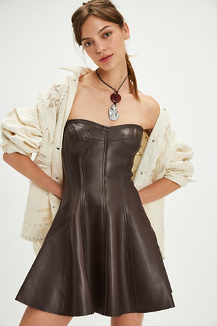 Leather Dresses Vegan Leather Dresses Free People UK