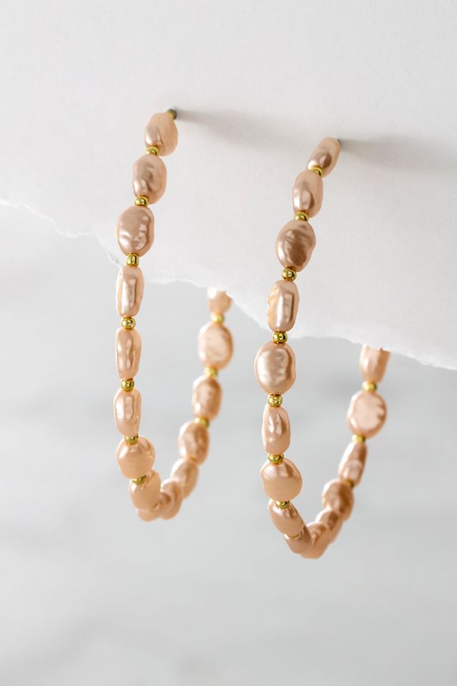Thinking Of You Pearl Hoops #1