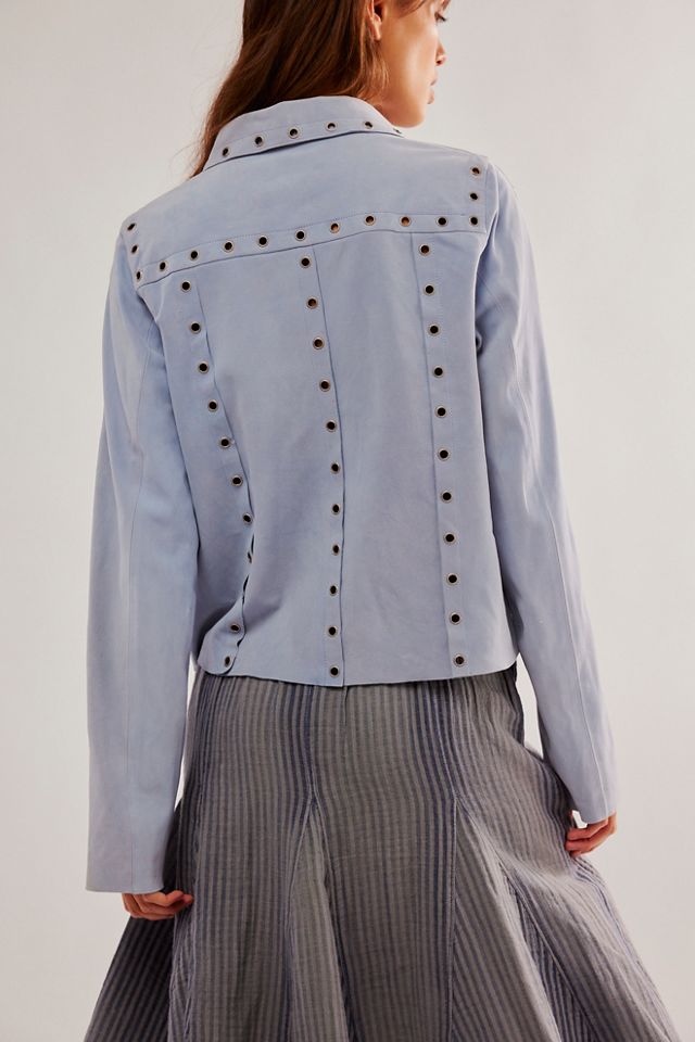 RE/DONE Suede Grommet Jacket #1