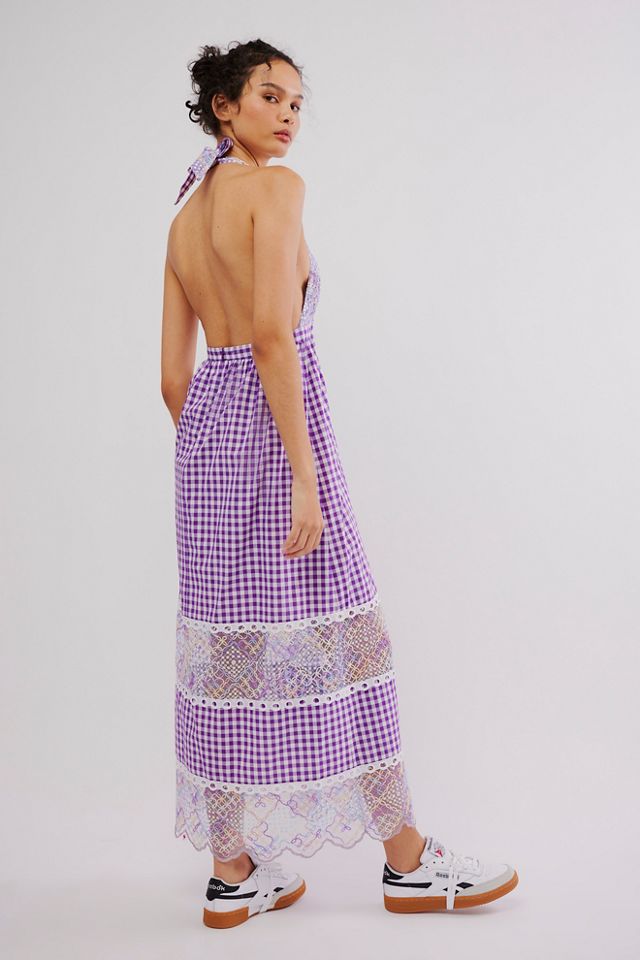 Anna Sui Gingham Halter Dress #1