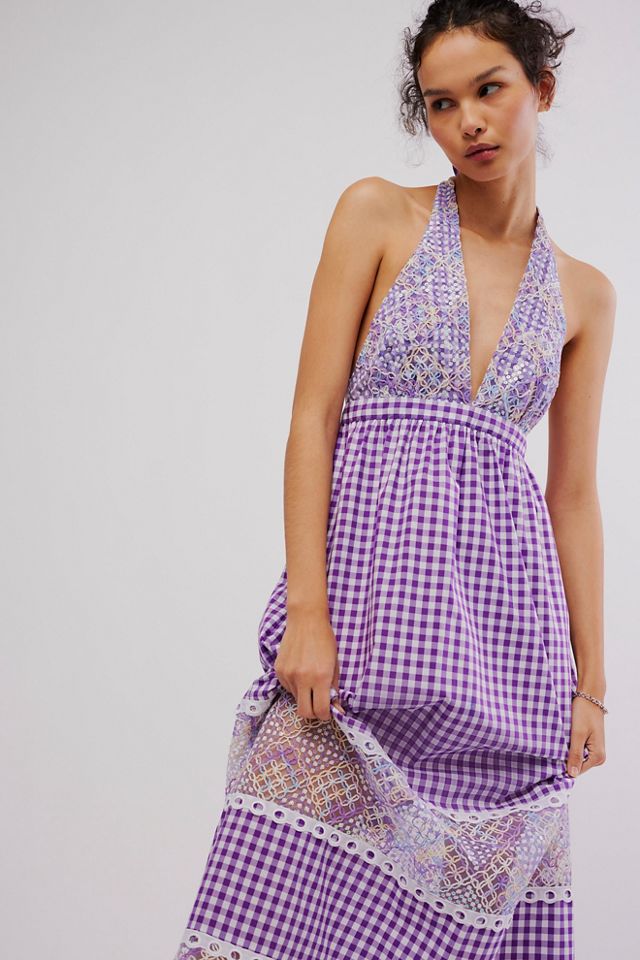 Anna Sui Gingham Halter Dress #2