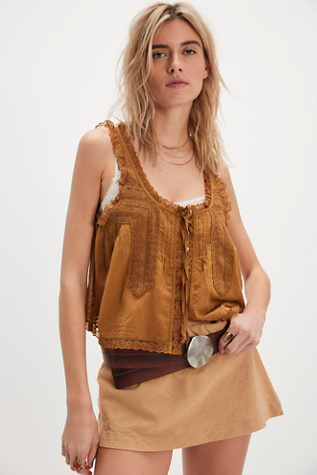Forevermore Tank Top at Free People in Brown, Size: M