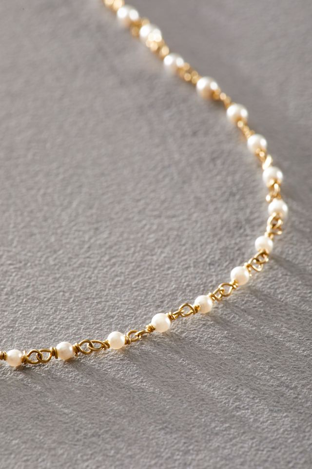 Maura Green Delicate Beaded Necklace #1