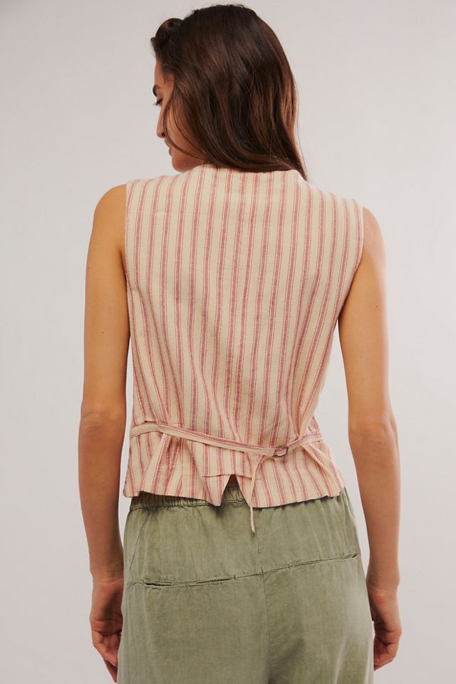 【新品未使用】maison de Dolce. chaleur vest Es Vedra-Giada Waistcoat | Free People UK