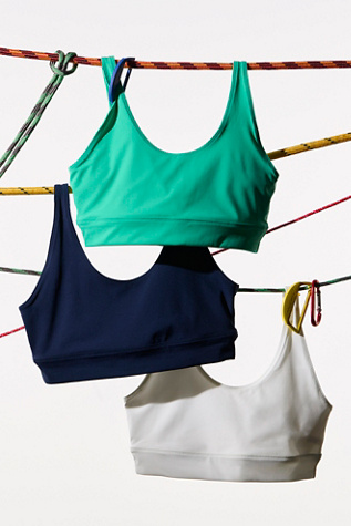 Win Win Scoop Neck Sports Bra by FP Movement at Free People, Midnight Navy, XS