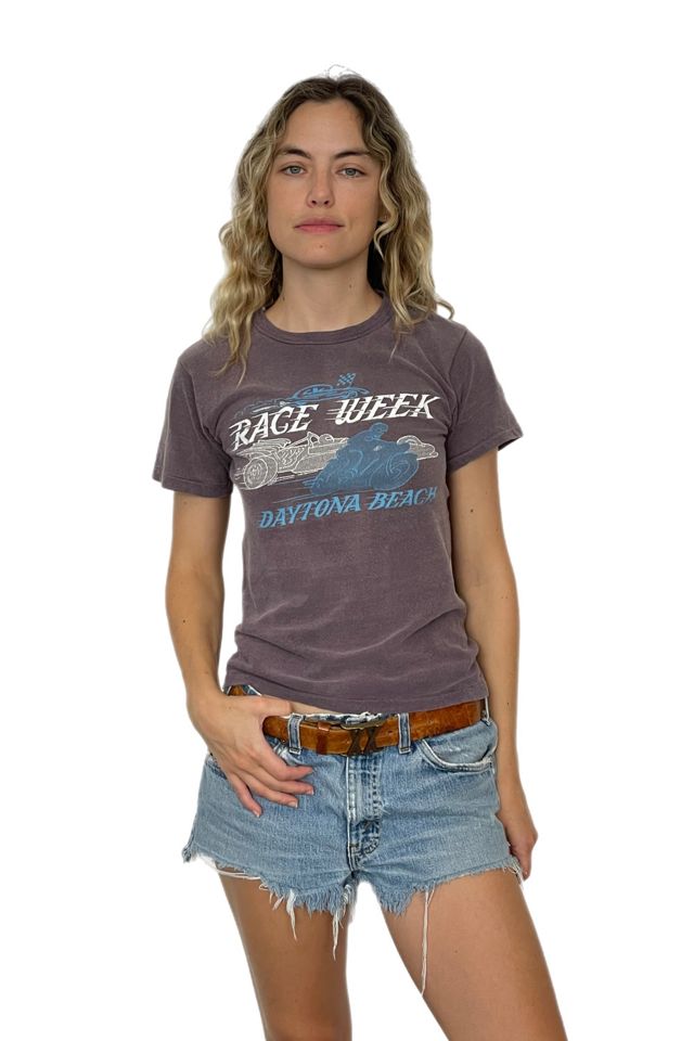 Vintage 1970's Race Week Petite T-Shirt Selected By Villains Vintage