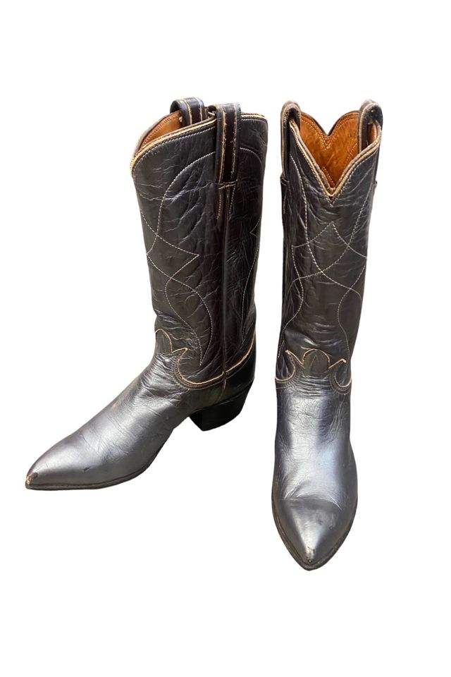 1970s Vintage Metallic Leather Western Boots Selected by BusyLady Baca & The Goods #1
