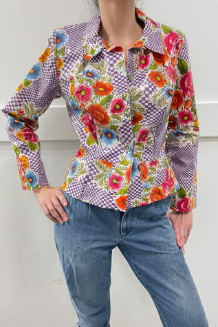 Wild Print PVC Floral Graphic Coat Selected by Cannonball and Tilly