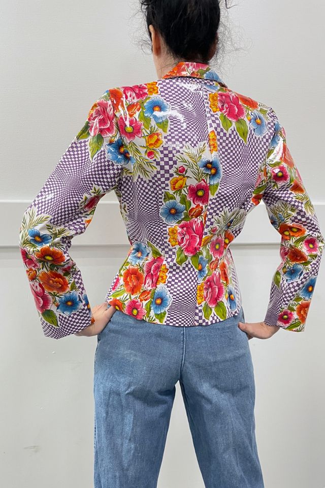 Wild Print PVC Floral Graphic Coat Selected by Cannonball and Tilly #1