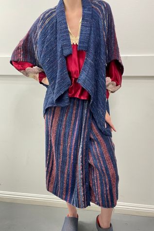 Hand Woven Cocoon Coat and Wrap Skirt Selected by Cannonball and Tilly