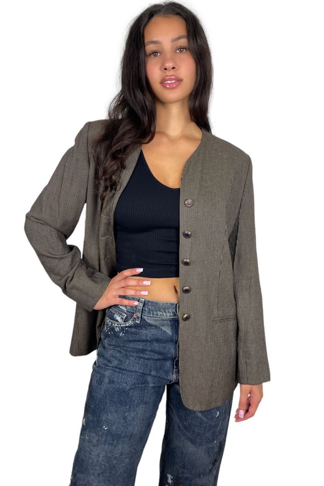 Vintage Brown Blazer With Fancy Buttons Selected By Ankh By Racquel ...
