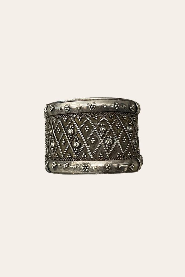Vintage Ornate Silver Cuff Bracelet Selected By Ankh By Racquel Vintage #1