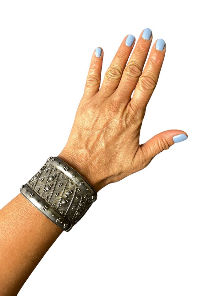 Vintage Ornate Silver Cuff Bracelet Selected By Ankh By Racquel Vintage #2
