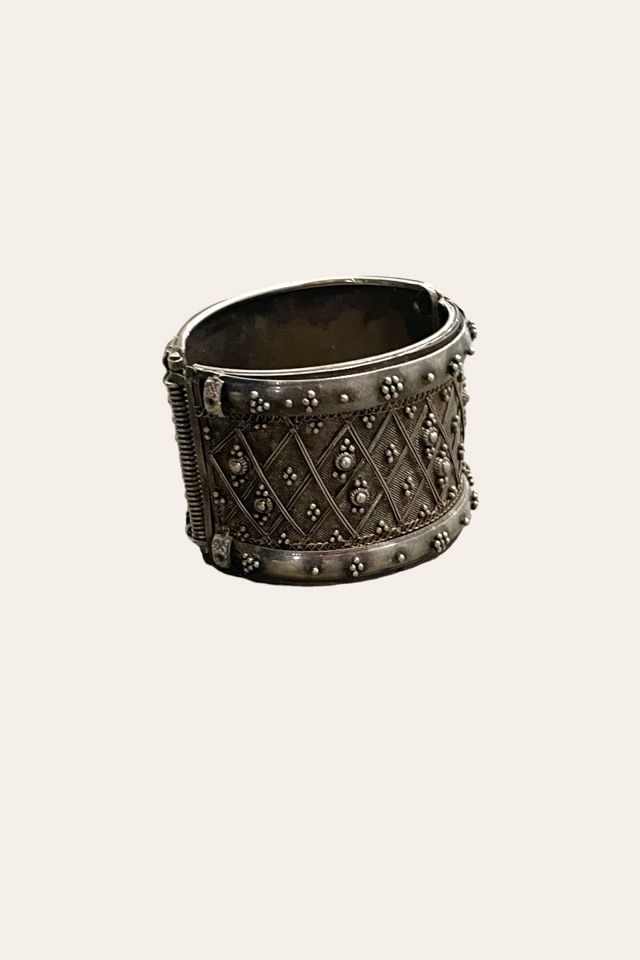 Vintage Ornate Silver Cuff Bracelet Selected By Ankh By Racquel Vintage #3