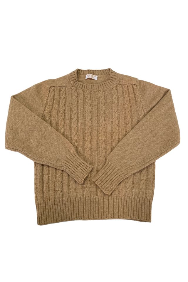 Brown Cable Knit Sweater