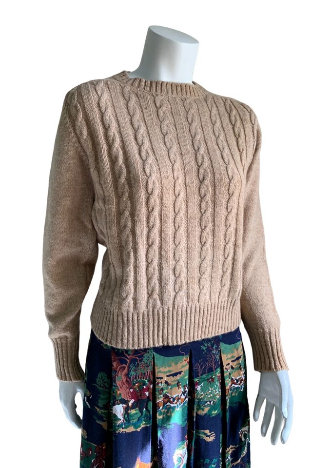 Vintage 1960s Cable Knit Sweater Selected by SharpLilTeeth #2