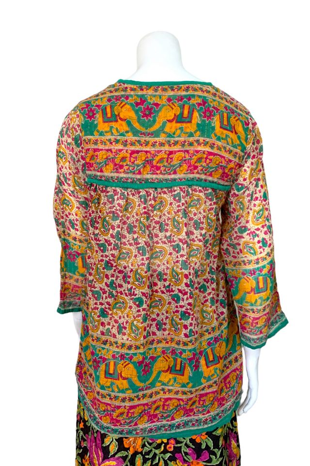 Vintage 1960s Metallic Thread Blouse Selected by SharpLilTeeth #3