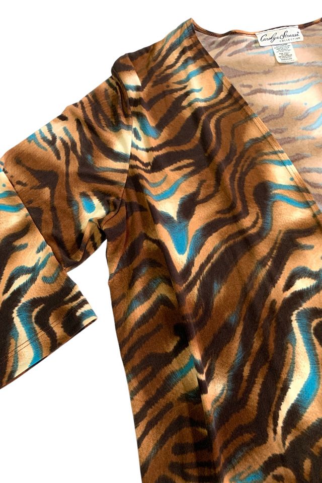 Vintage 1990s Animal Print Duster Jacket Selected by SharpLilTeeth #3