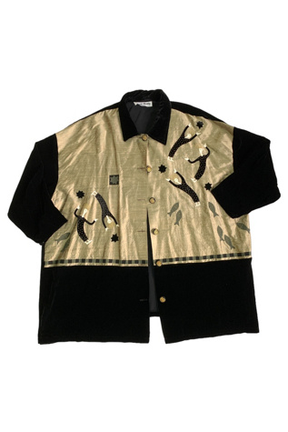 Vintage 1980s Art to Wear Velvet Jacket Selected by SharpLilTeeth