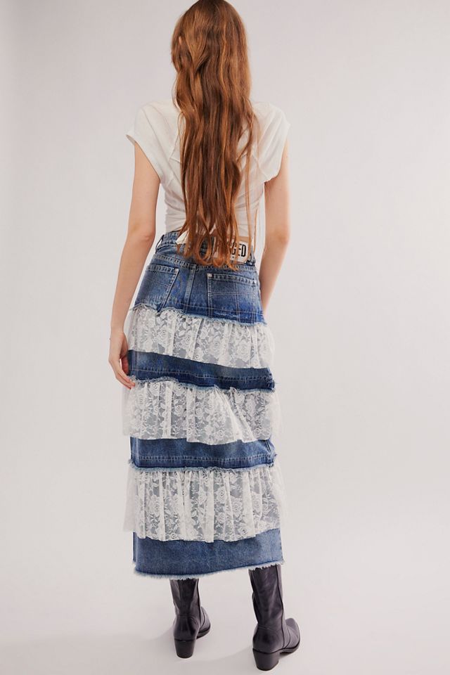 The Ragged Priest Babydoll Denim Skirt #1