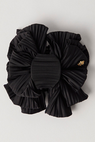 Lele Sadoughi Rita Ribbon Claw at Free People in Jet