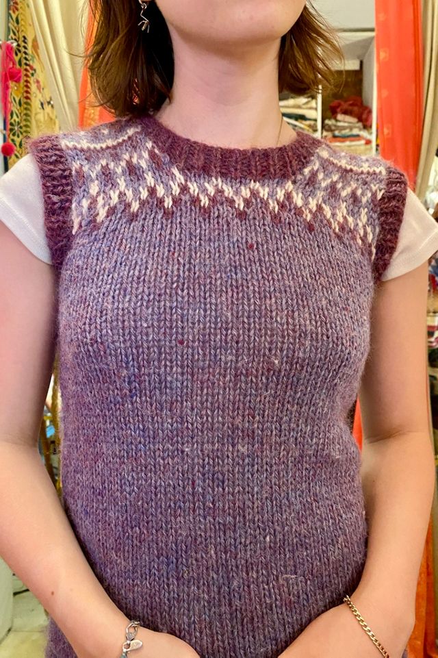 Vintage Handknit Sweater Vest Selected by Nomad Vintage #2