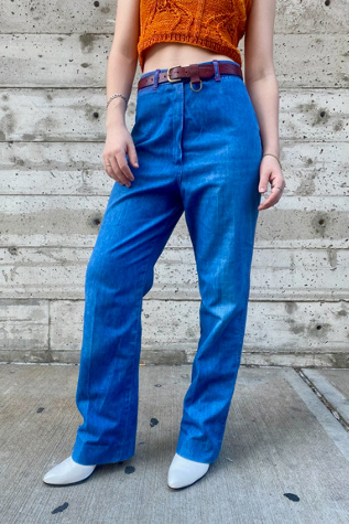 1970’s High-Waisted Straight Leg Jeans Selected by Nomad Vintage