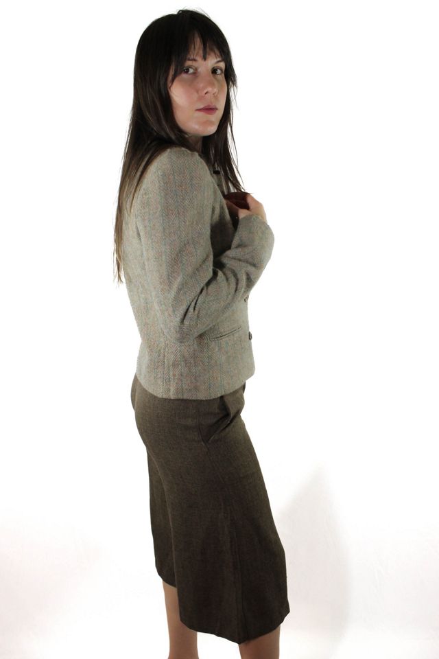 Y2K Tweed Low-Waist Gaucho Pants Selected By Moons + Junes Vintage #1