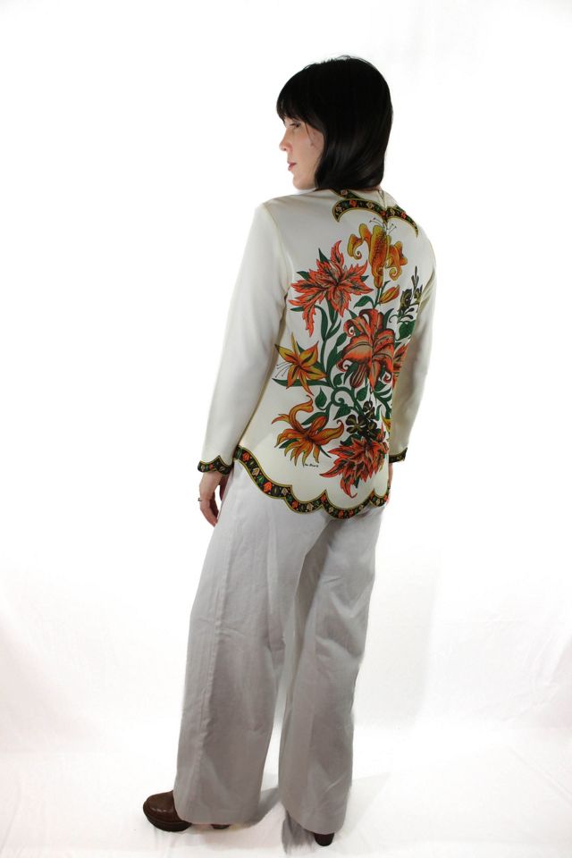 1960s Mr. Dino Botanical Floral Blouse Selected By Moons + Junes Vintage #2