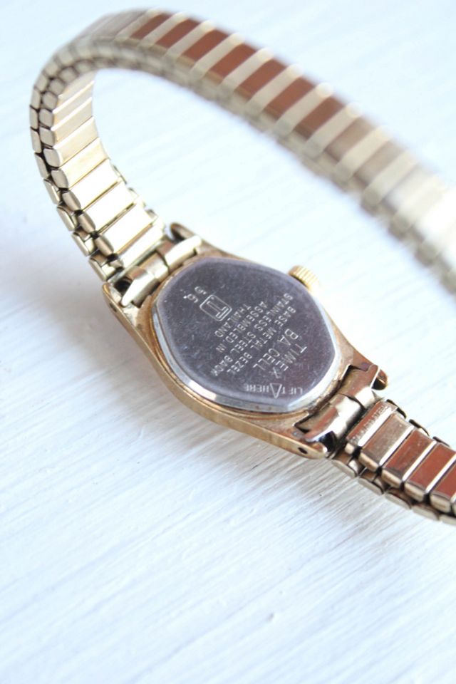 Vintage Gold Stretchy Band Watch Selected By Moons + Junes Vintage #3