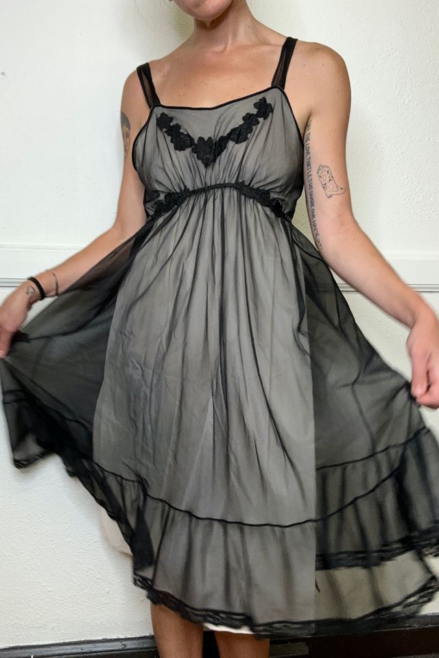 Vintage Sheer Slip Dress