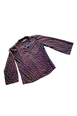 Vintage 1980's Brown Floral Shirt Selected by FernMercantile