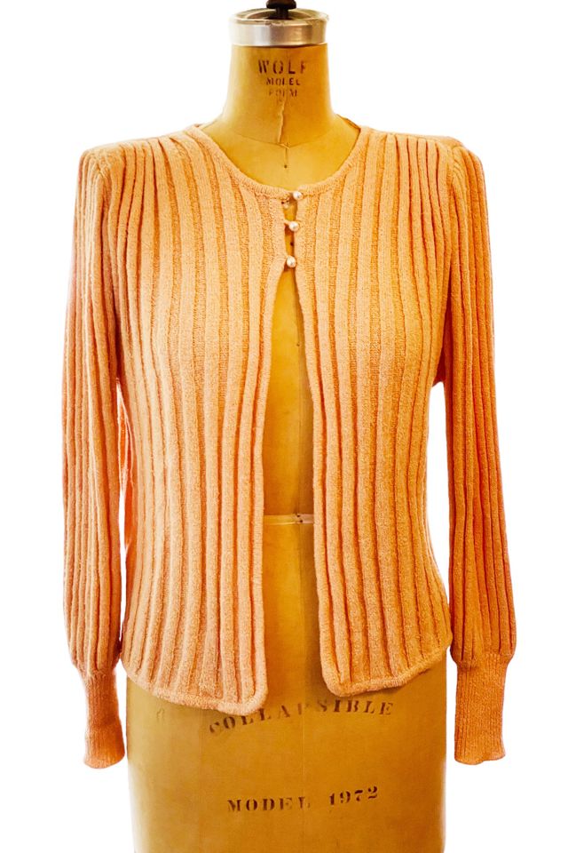 Vintage 1980's Sweet Cardigan with Pearl Buttons Selected by FernMercantile #1