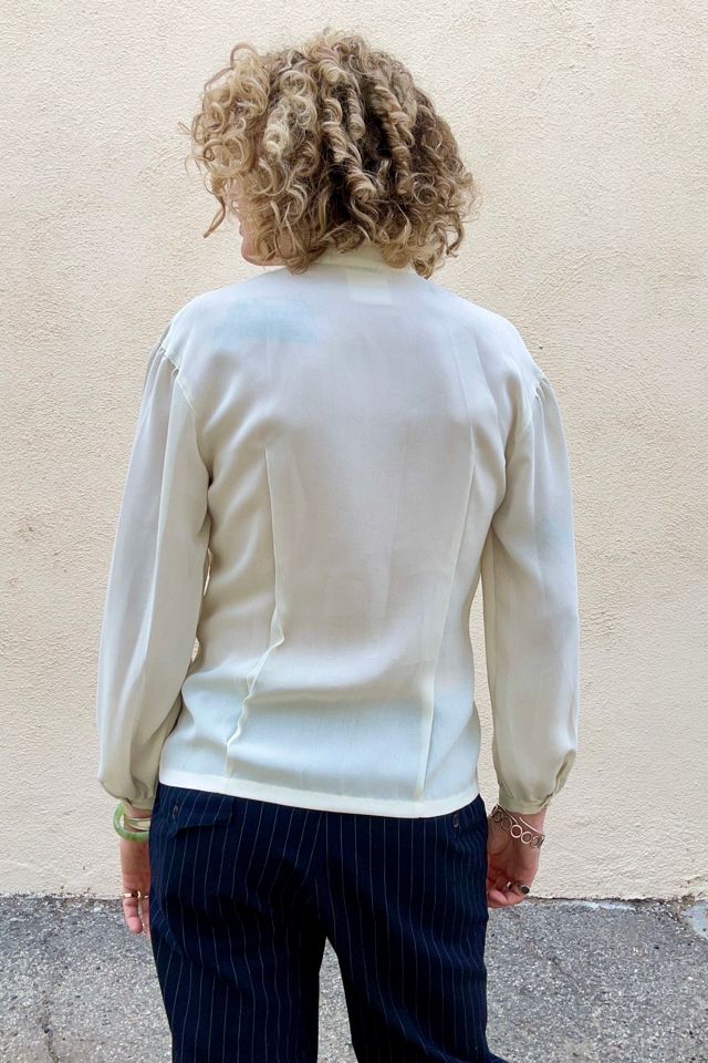Vintage Matsuda White Shirt with Asymmetrical Collar Selected by The Curatorial Dept. #3
