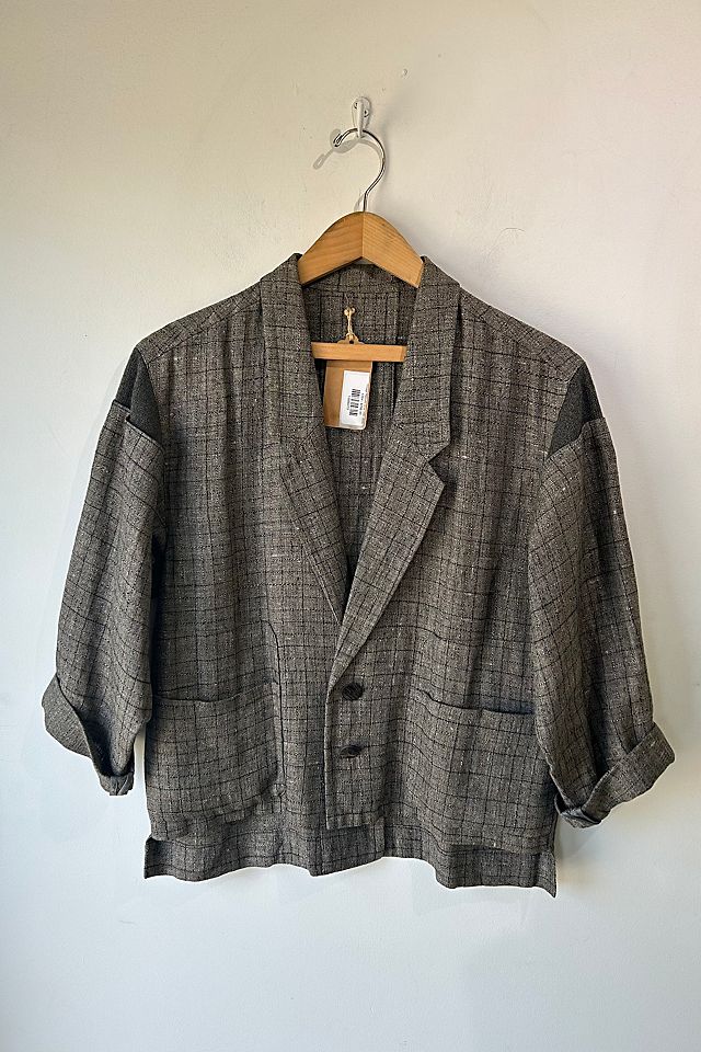 Vintage Matsuda Grey Linen Jacket Selected by The Curatorial Vintage Matsuda Grey Linen Jacket Selected by The Curatorial