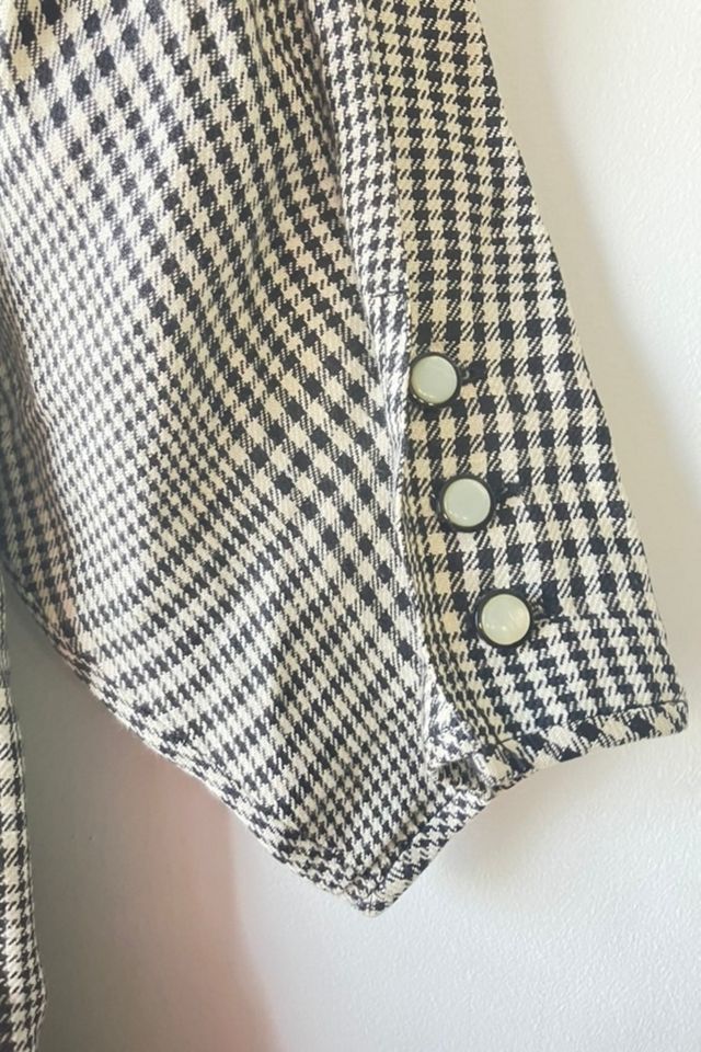 Vintage Emanuel Ungaro Black & White Houndstooth Dress Selected by The Curatorial Dept. #2