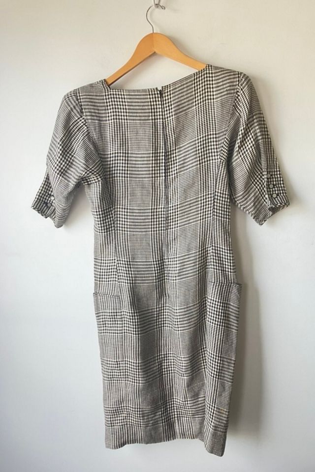 Vintage Emanuel Ungaro Black & White Houndstooth Dress Selected by The Curatorial Dept. #3