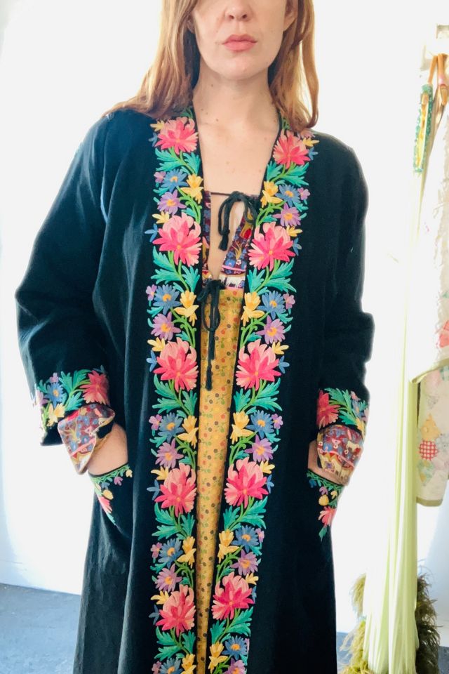 Vintage Subhana Kashmiri Embroidered Robe Selected by The Curatorial Dept. #1