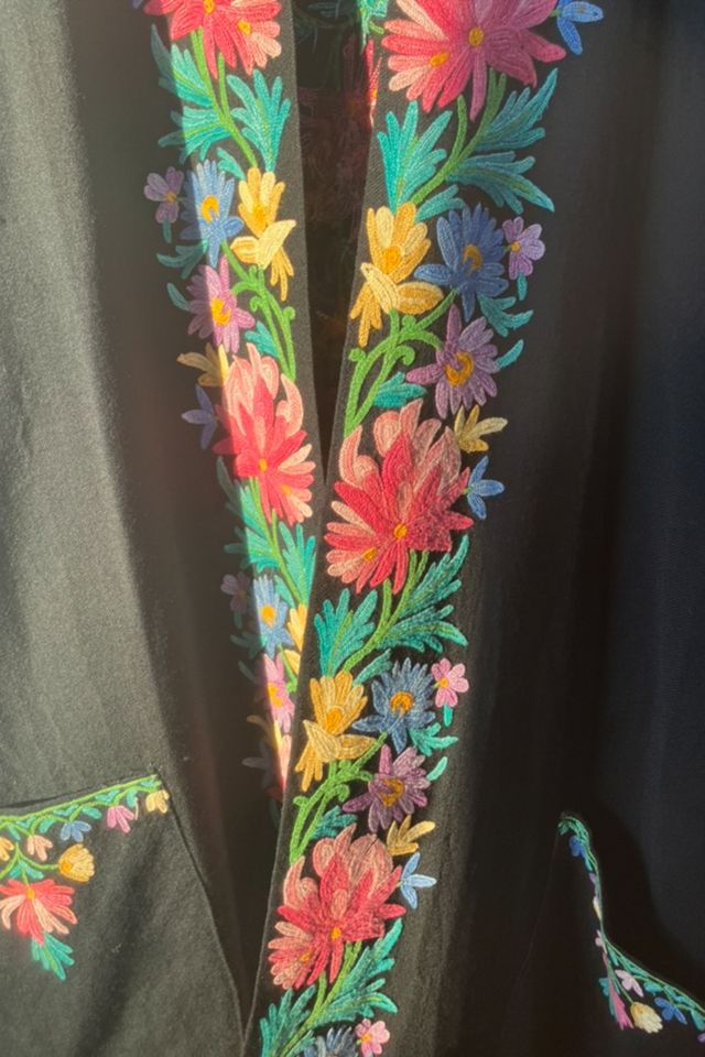 Vintage Subhana Kashmiri Embroidered Robe Selected by The Curatorial Dept. #3